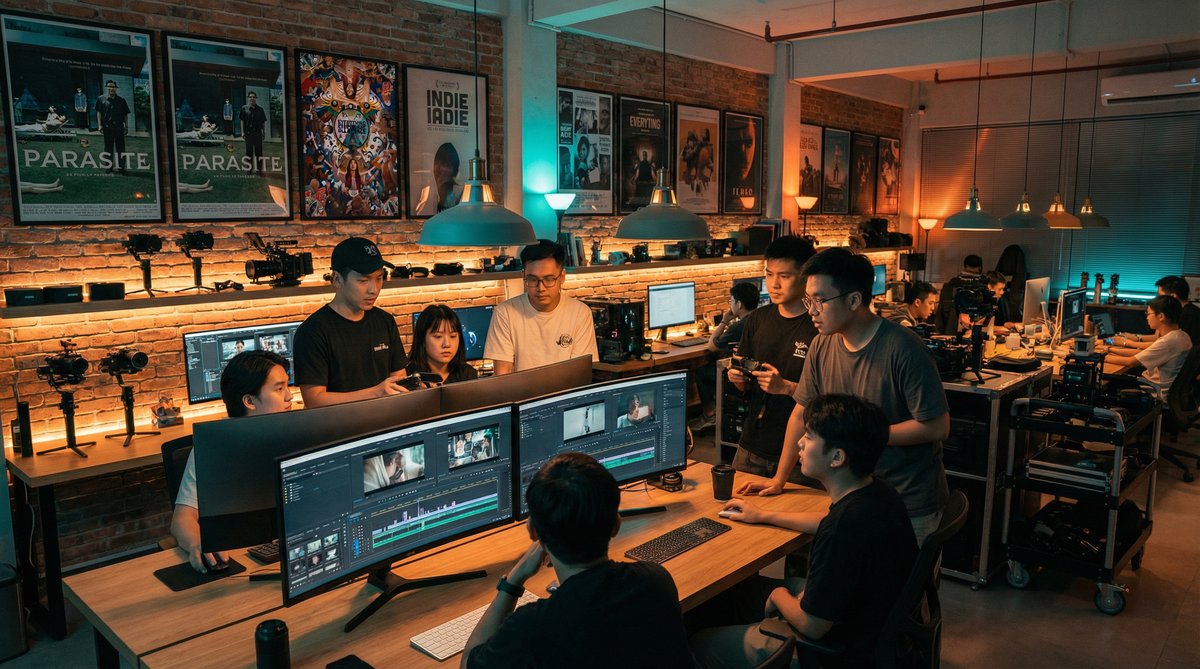 cad影视传媒公司办公环境